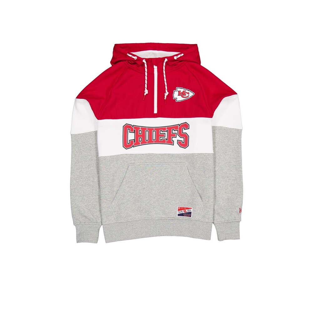 New Era Kansas City Chiefs Throwback Color Block Hoodie - Size M